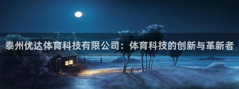 泰州优达体育科技有限公司：体育科技的创新与革新者